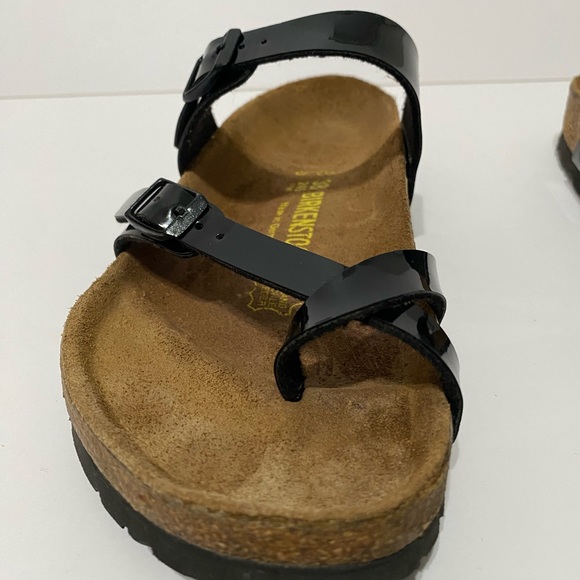 Birkenstock Mayari Sandals Patent Black Size 38 - Picture 6 of 10